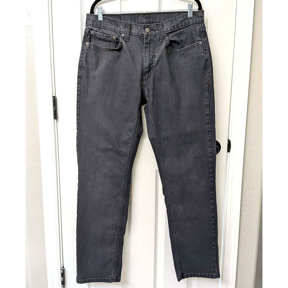 Levis 541 Jeans Men's 34x34 Gray Athletic Tapered Stretch Denim Charcoal Wash